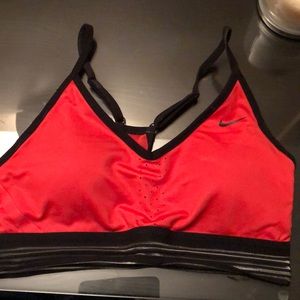 Red n Black Nike Sports Bra
